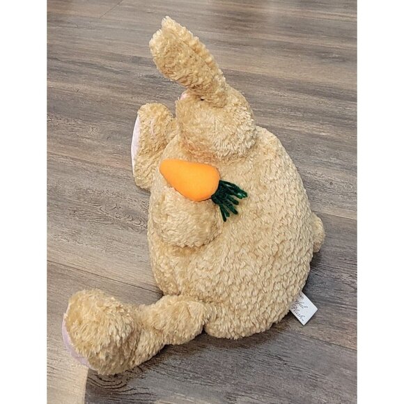 1988 Chrisha Playful Plush Brown Round Bunny Rabbit Stuffed Animal Toy 14" VTG - Picture 6 of 9